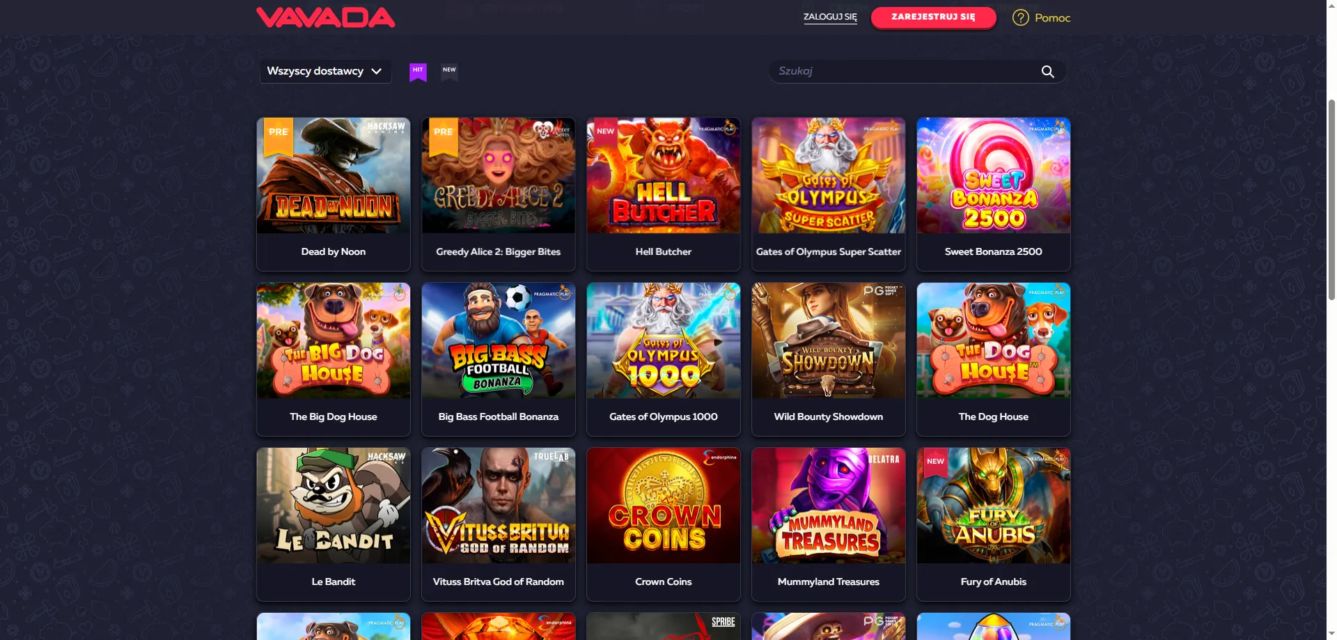 Vavada Casino RTP automat&oacute;w &ndash; najlepsze sloty z wysokim zwrotem